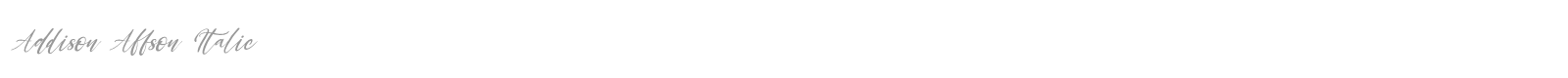 Addison Affson font preview